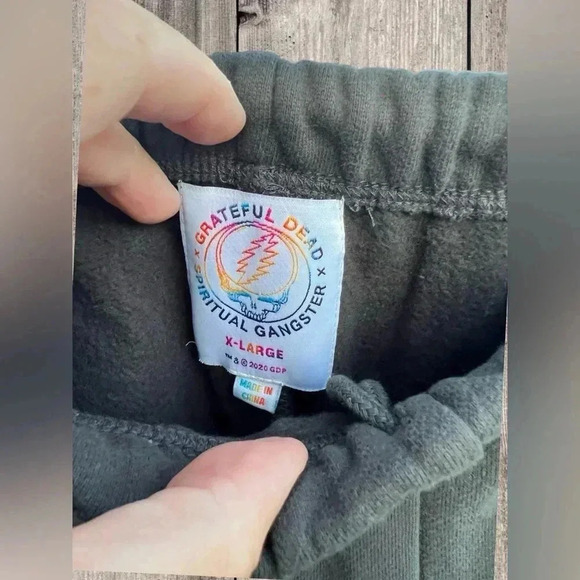 NEW GRATEFUL DEAD/Spiritual Gangster Collaboration Heavy Sweatpant with pockets - Picture 11 of 14